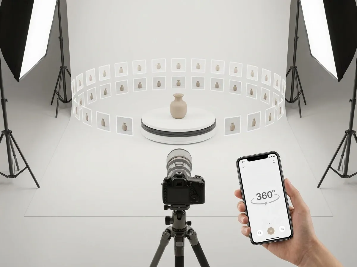 360 image that spin how to make