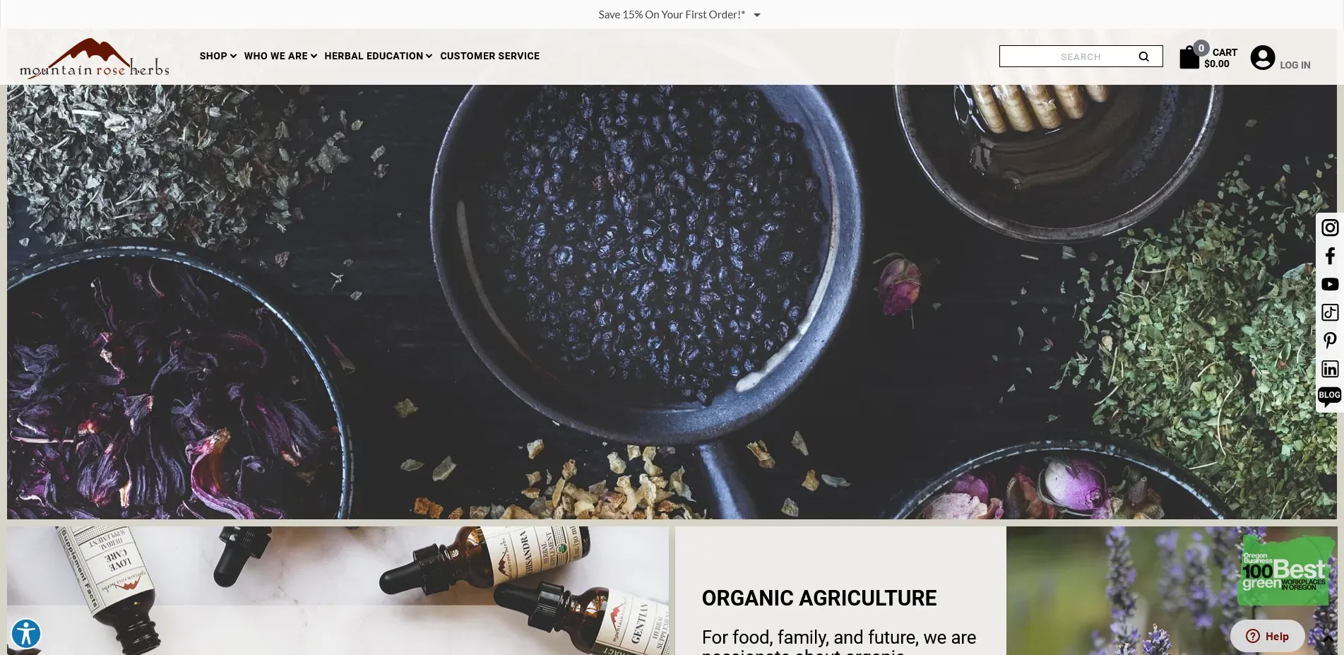 BigCommerce Statistics MountainRoseHerbs