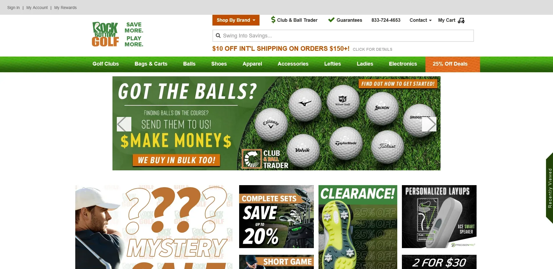 BigCommerce Statistics RockBottomGolf