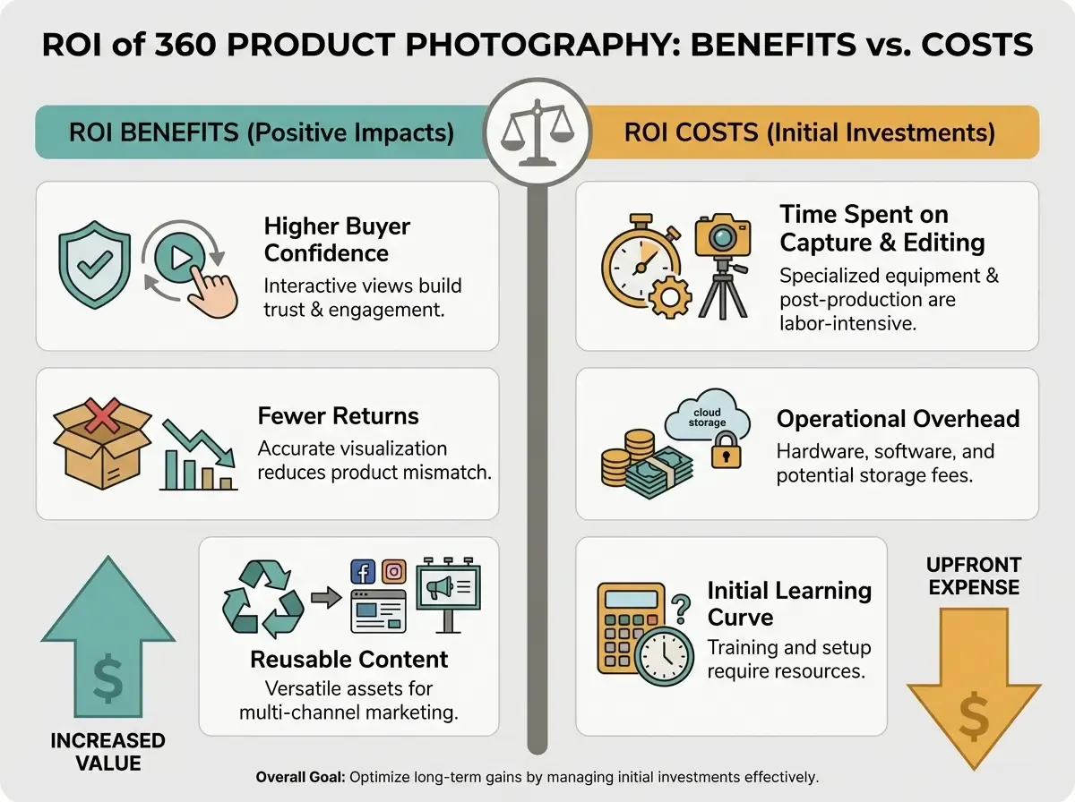 Costs and ROI When 360 Product Photography is Worth It.webp