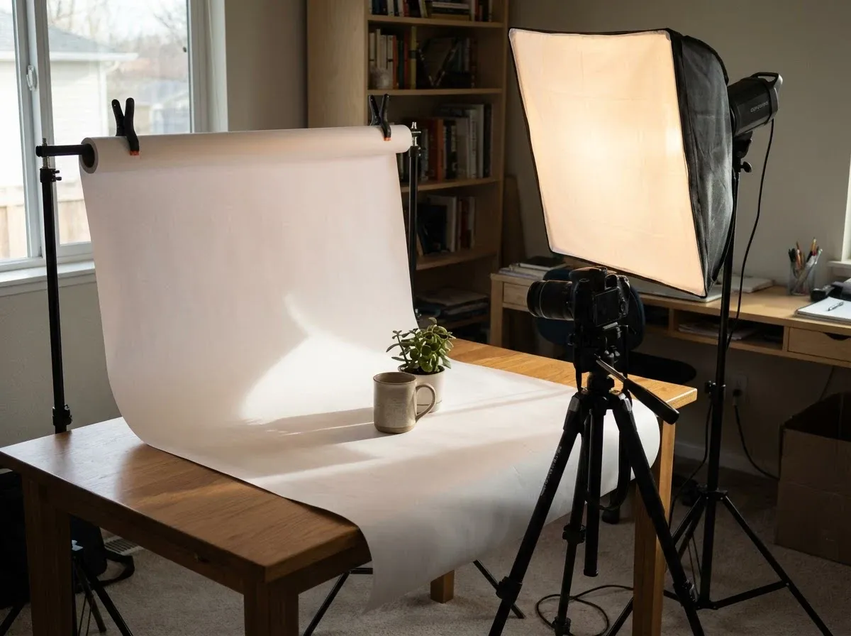 DIY photo backdrop setup for physical shoots (fast, cheap, consistent).webp