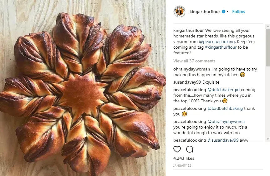 King Arthur Flour Example 1