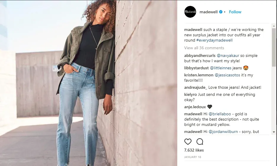 Madewell Example 1
