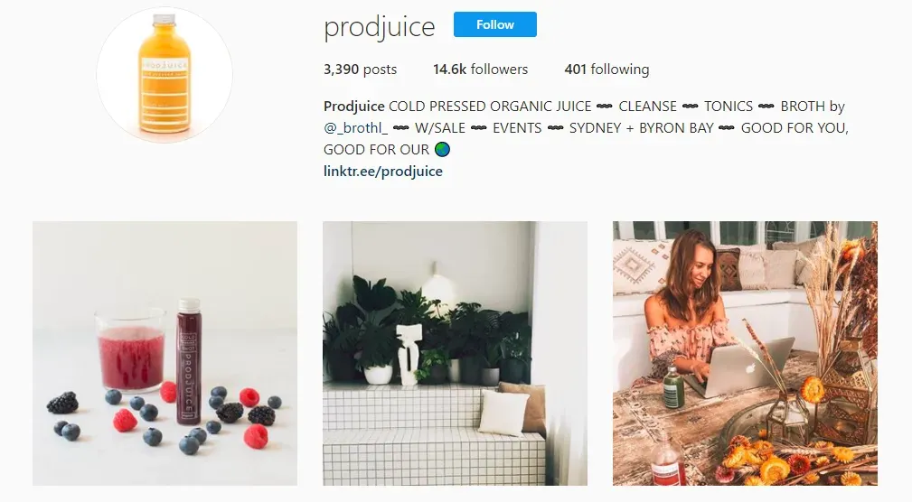 Prodjuice Instagram