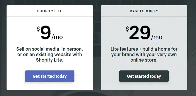 Shopify Lite Basic 2