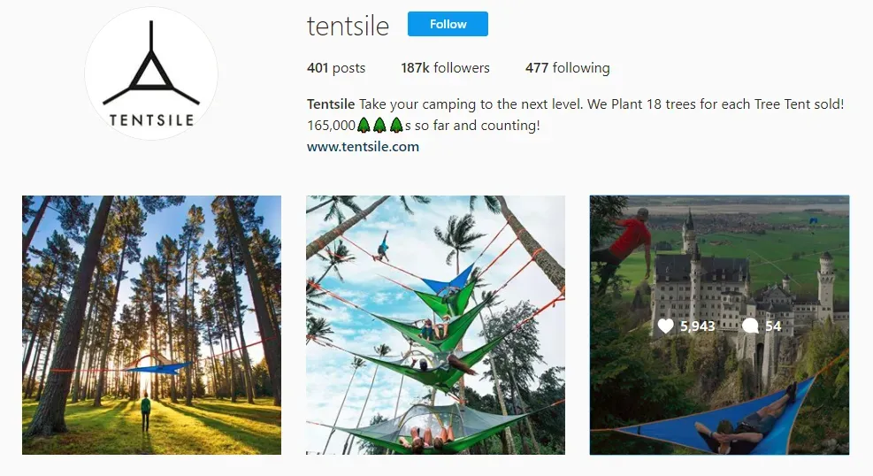 Tentsile Instagram