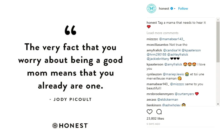 The Honest Company Example 2