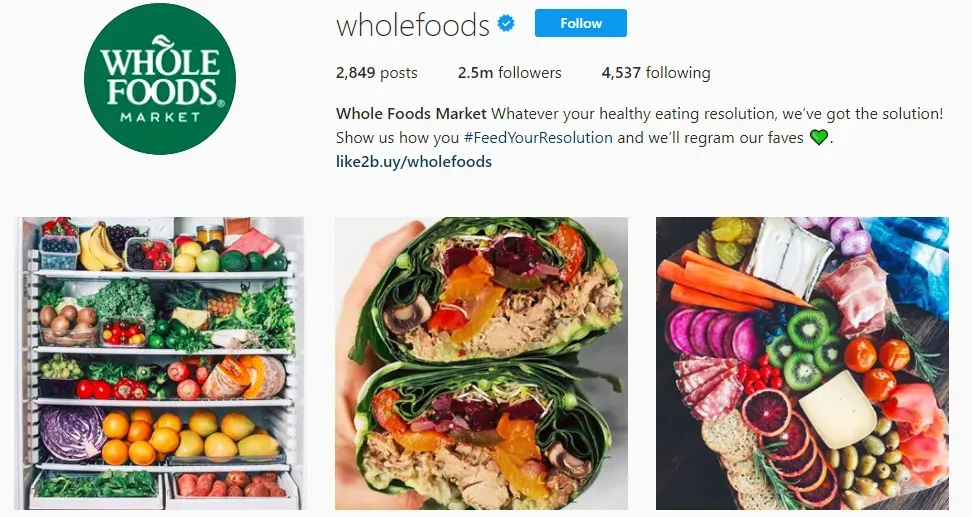 Whole Foods Market Instagram