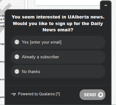 Email list building illustration