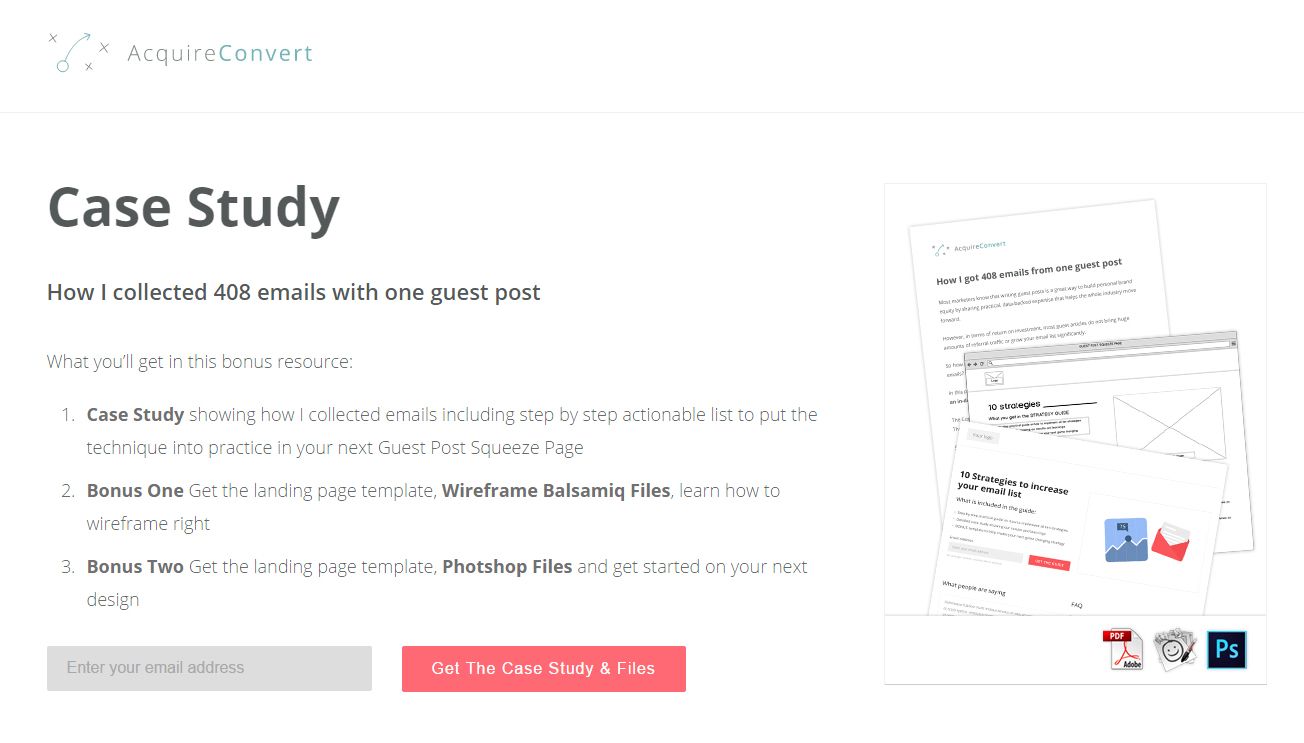 Email list building illustration