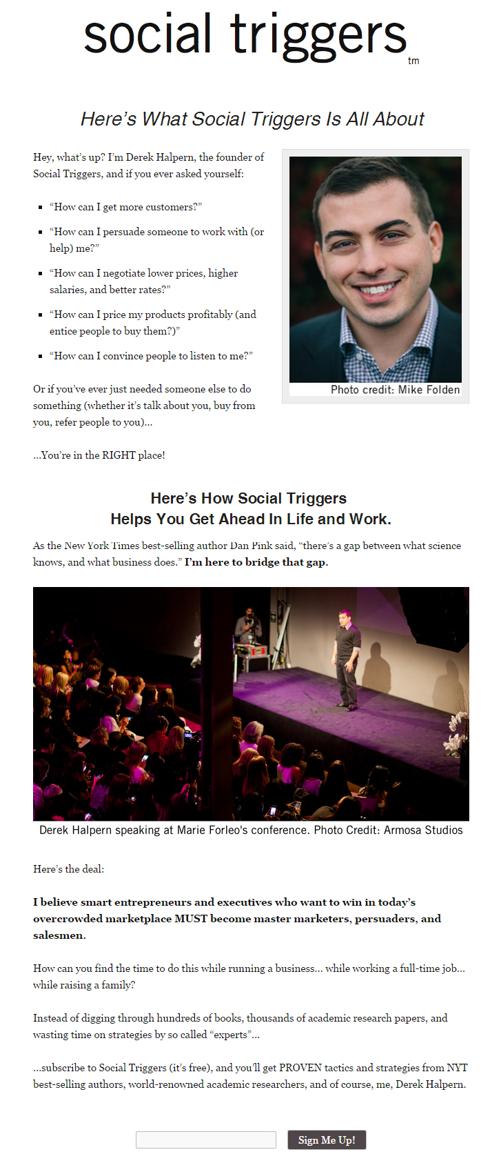 Email list building illustration