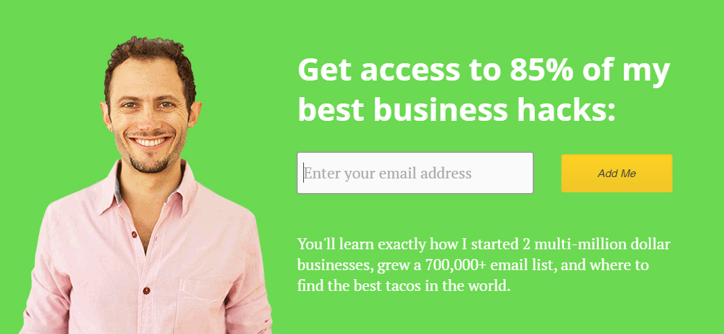 Email list building illustration