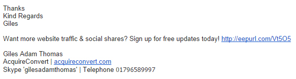 Email list building illustration