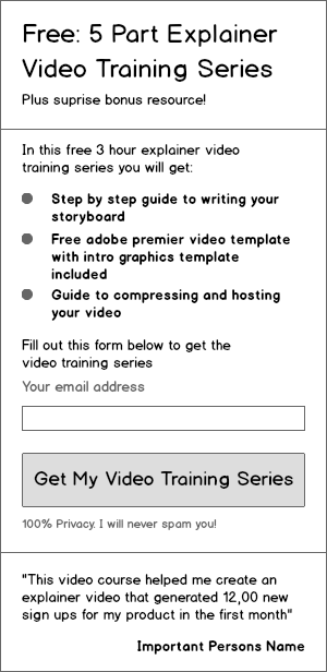 Email list building illustration