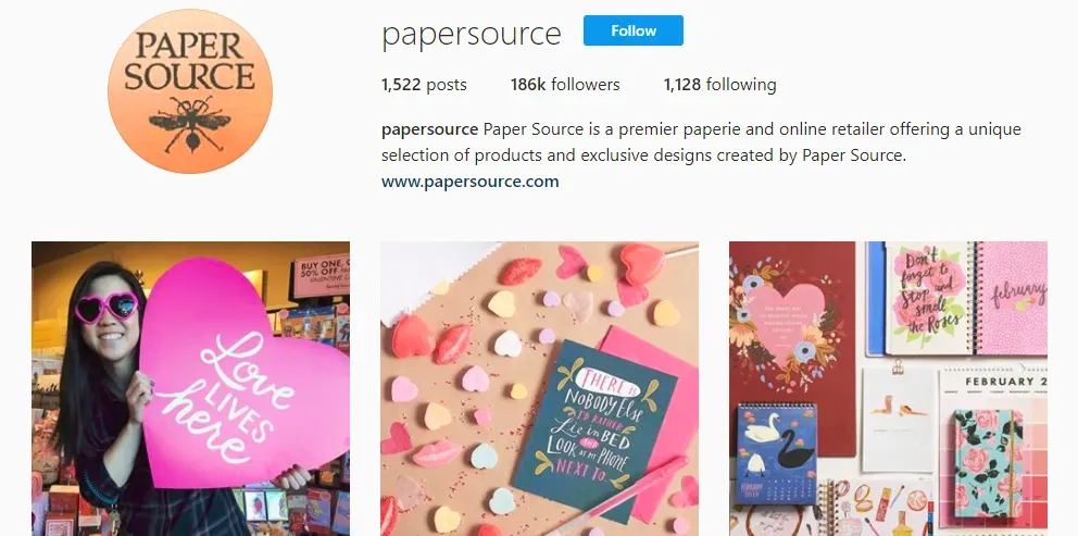 papersource Instagram