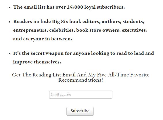 Email list building illustration