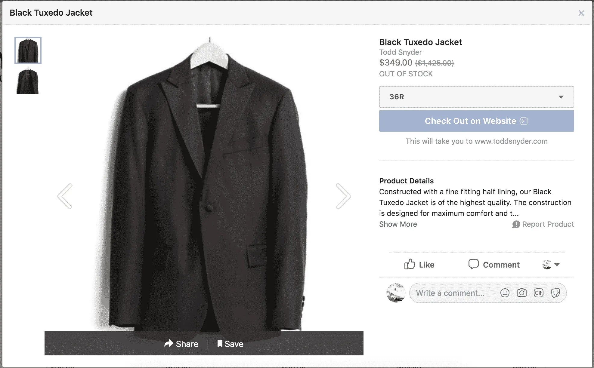 shopify facebook store product page example 1024x635