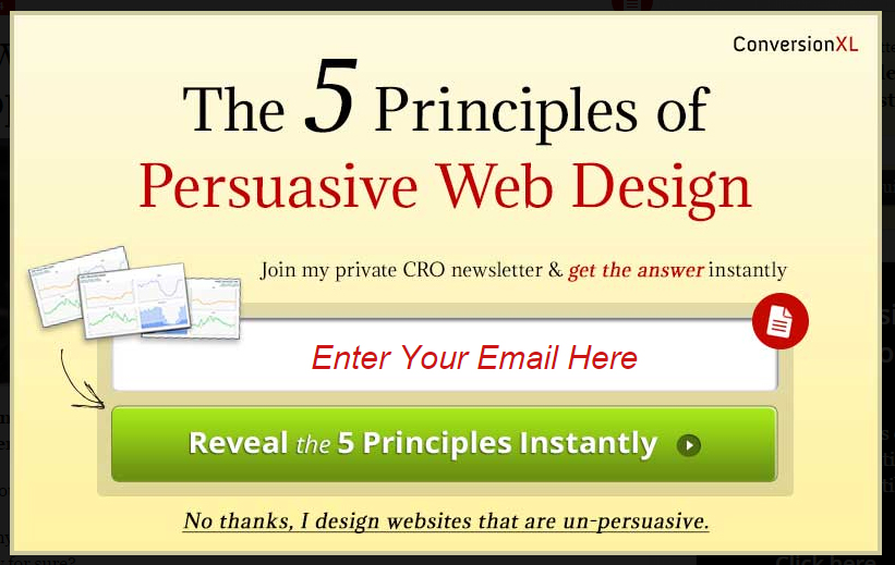 Email list building illustration